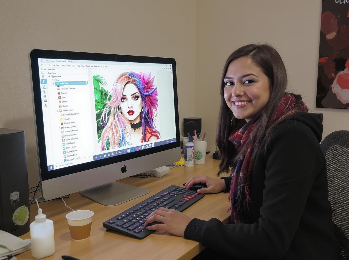 Step 1: Enter creative prompt for AI art generation